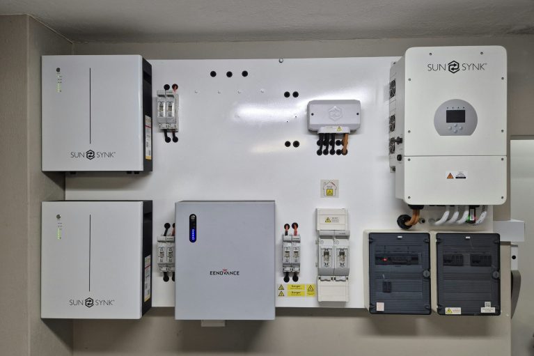 Komjoh Solar Battery Installation
