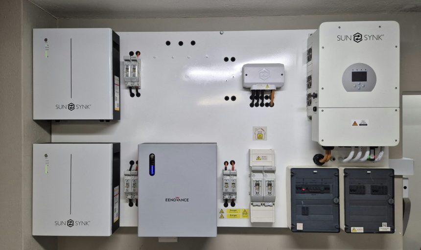 Komjoh Solar Battery Installation
