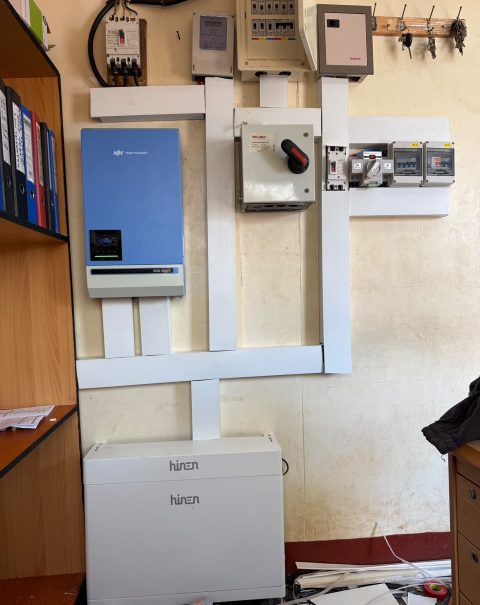 Komjoh solar solutions at Kenya Airways Juba South Sudan